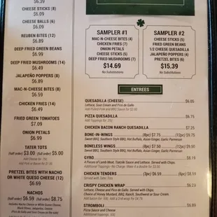 New Menu