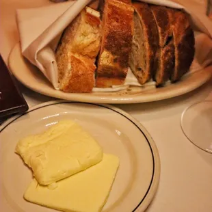 Complimentary bread and butter