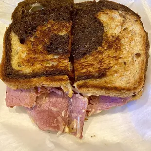 Hand Carved Corned Beef Reuben