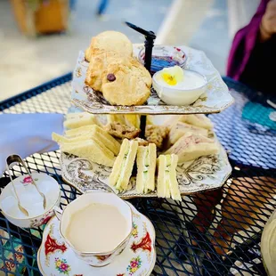 3 Lady Hamiltons Tea in one tower. Amazing!