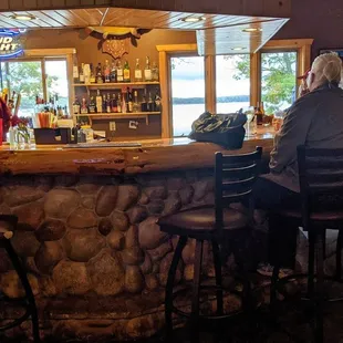 The stone bar at McKenzie's Landing