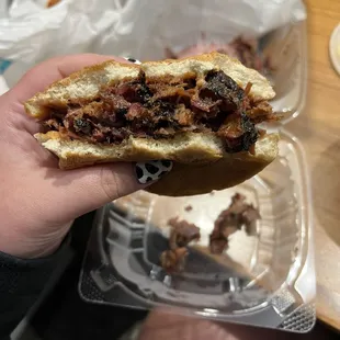 Chopped Brisket Sandwich