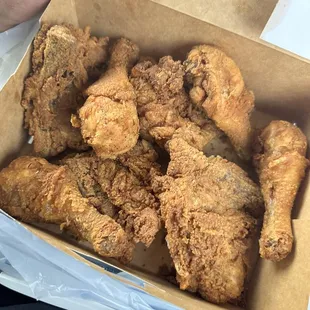 8 piece dark fried chicken...