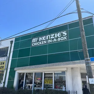 the front of the store