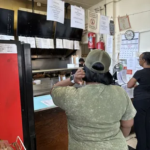 a woman taking a picture
