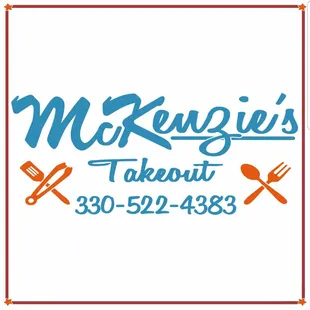 the logo for mckenzie's takeout