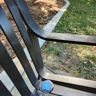 Sat beside this painted rock. Ate my lunch, leisurely, on a very beautiful autumn day...