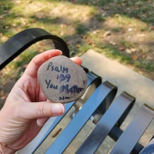 ... And decided to see if it was painted on the other side. It was. Sweet sentiment. Purposefully left behind, I'm sure. 10-18-23