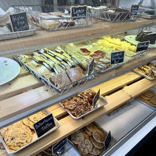 a variety of baked goods