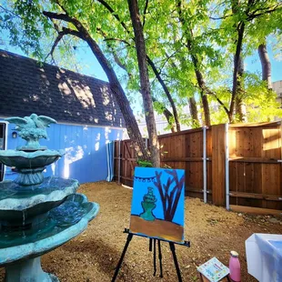 Outdoor Painting with DAART studio! Our backyard is a sanctuary