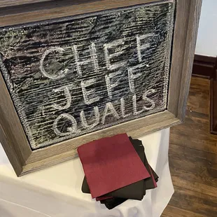 Chef Jeff Qualls delicious to hire for wedding venue