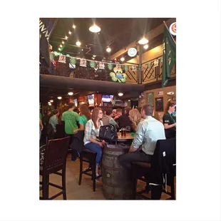 Getting festive on St. Patrick's Day with Guinness and Bushmills drink specials at McKinney's.