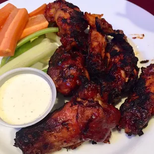 Double Grilled Smoked BBQ Wings.. delicious!