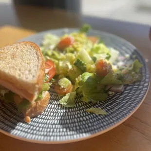 Half salad half sandwich