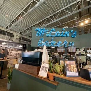 the interior of the restaurant