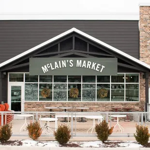 the front of mclain's market