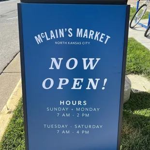 Morning hours for a morning market.