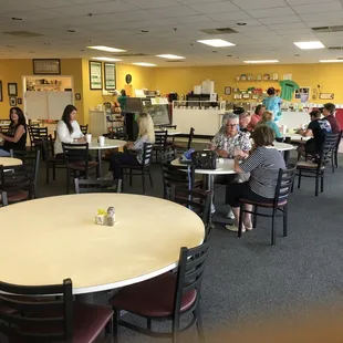 people eating in a restaurant