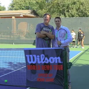 Loved having Wilson coming during our big event on our newly resurfaced courts