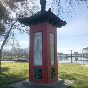 Confucius monument in the park area