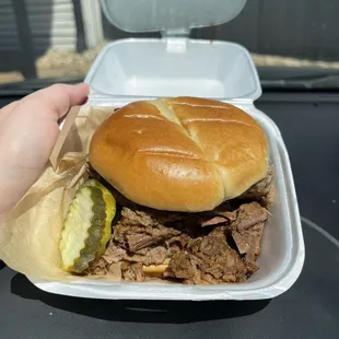 Brisket sandwich