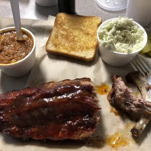 ribs, coleslaw, coleslaw, coleslaw, coleslaw, coleslaw,