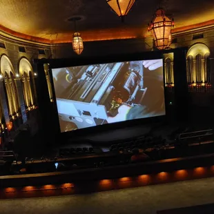 a movie screen