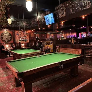 billiards and pool tables