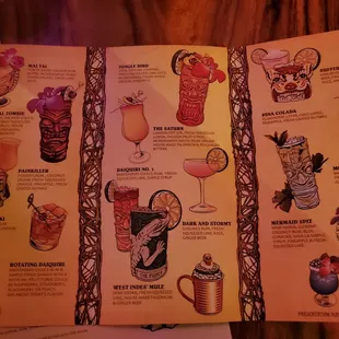 Cocktail Menu (as of May 2024)