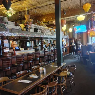 the interior of a restaurant