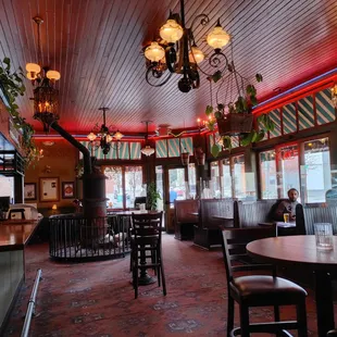 the interior of a restaurant
