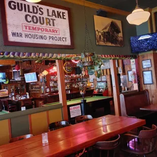 the bar