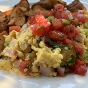 Denver scramble with cottage potatoes.