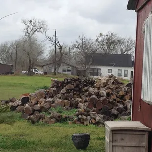 outside