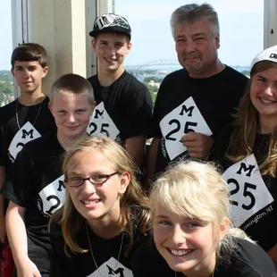 on the observation deck (yes, it's small)