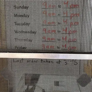 Hours of operation 9-4 LAST ORDER TAKEN AT 3:45 - NO EXCEPTIONS!!