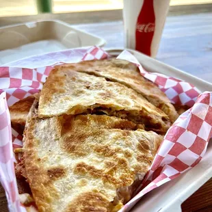 The big breakfast quesadilla ... so good!!!