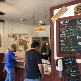 Order and pickup counter