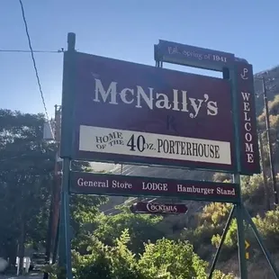 a sign for a restaurant