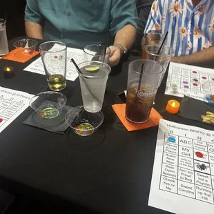 drink, sushi and sashimi