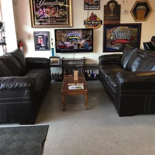 New seating area.