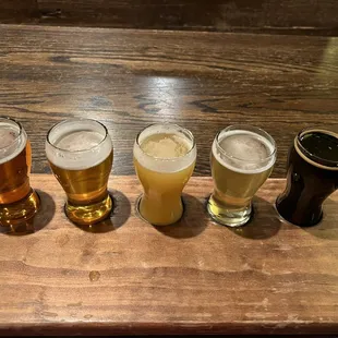 Beer flight ...$13