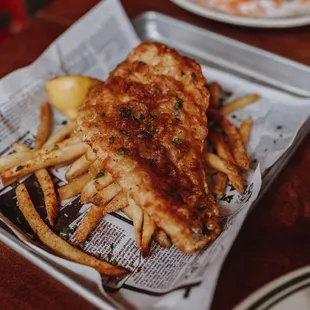 fish, fish and chips, food, seafood