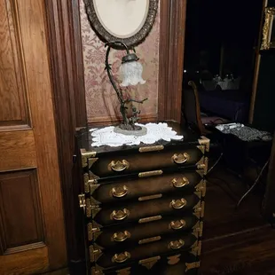 an antique chest of drawers
