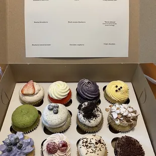 Assorted cupcake box