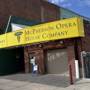 Back parking lot entrance