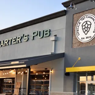 the front of the restaurant