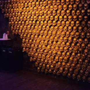 The Skull wall is very cool,  but the lower section is looking a little worn &amp; shabby.