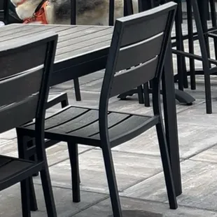 Patio is doggy friendly &amp; kid friendly too