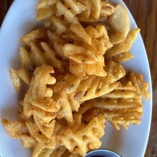 Waffle fries